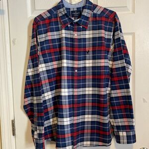 American Eagle Classic Fit Plaid Long Sleeves Shirt Size XL